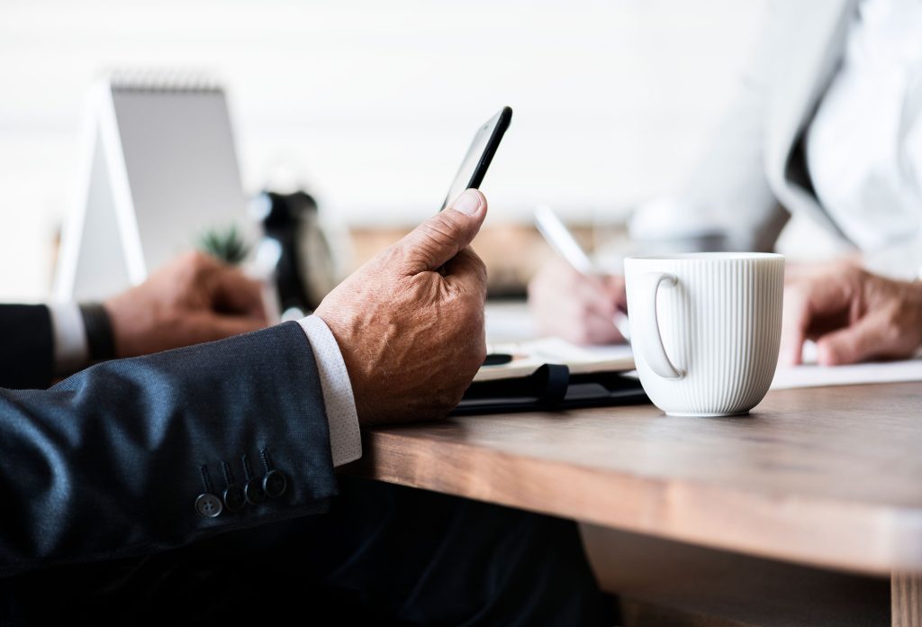 Business people having meeting